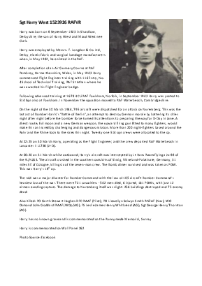 A preview of a PDF biography for West, Harry